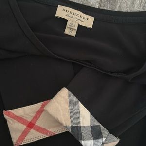 Black Burberry shirt women size xs